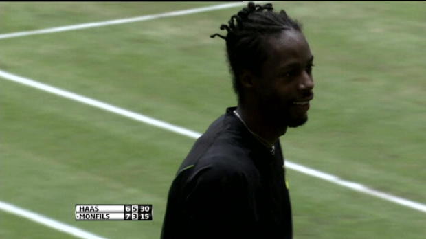 Video - ATP Halle : Le geste fou de Monfils