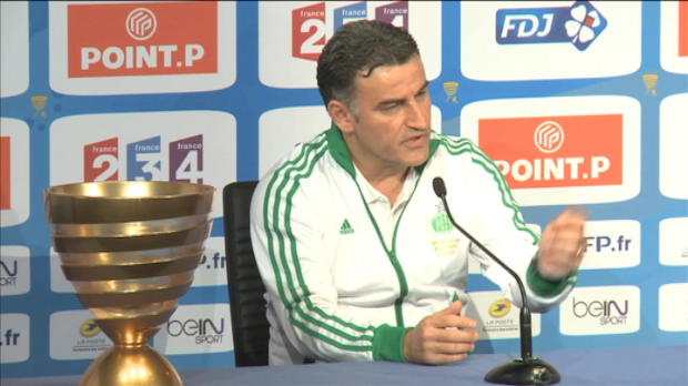 Finale CDL - ASSE, Galtier salue les 'Aînés' stéphanois