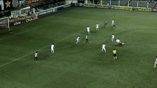 Br�sil - Magnifique but collectif de Santos