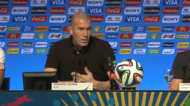 Foot : CdM 2014 - Zidane - "Il n?y a pas de favori dans cette compétition"