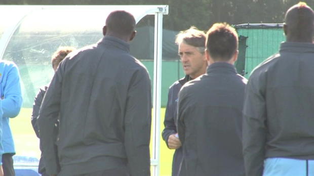 P.League - Man City, Mancini exc�d� par les rumeurs 