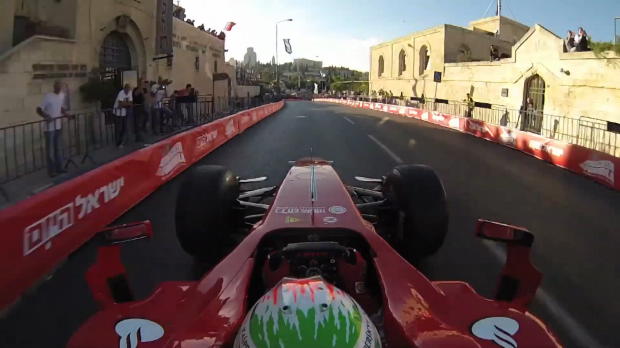 Go for a ride with Giancarlo Fisichella in Jerusalem