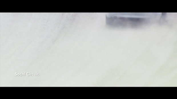 Vettel and Coulthard at the Sochi Circuit