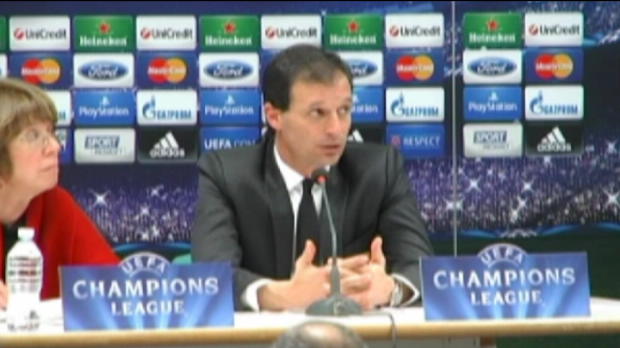 Foot : LDC - Groupe H : Allegri : "En total désaccord avec De Boer"