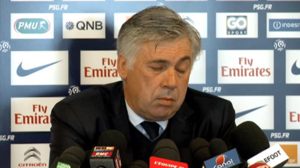 PSG - Quarts de finale, Ancelotti : 'Barcelone a l'avantage'