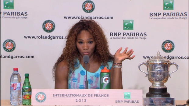 Vidéo - Roland-Garros - S. Williams : Vidéo - Roland-Garros - S. Williams :