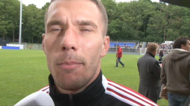 Foot : LDC - LdC, finale : Podolski : "Un match serré"