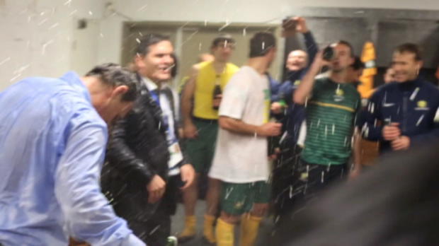 Foot : CDM 2014 - L'Australie fête sa qualification
